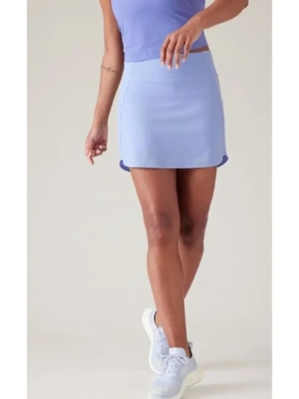 Athleta Run With It 14" Skort Blue NWT